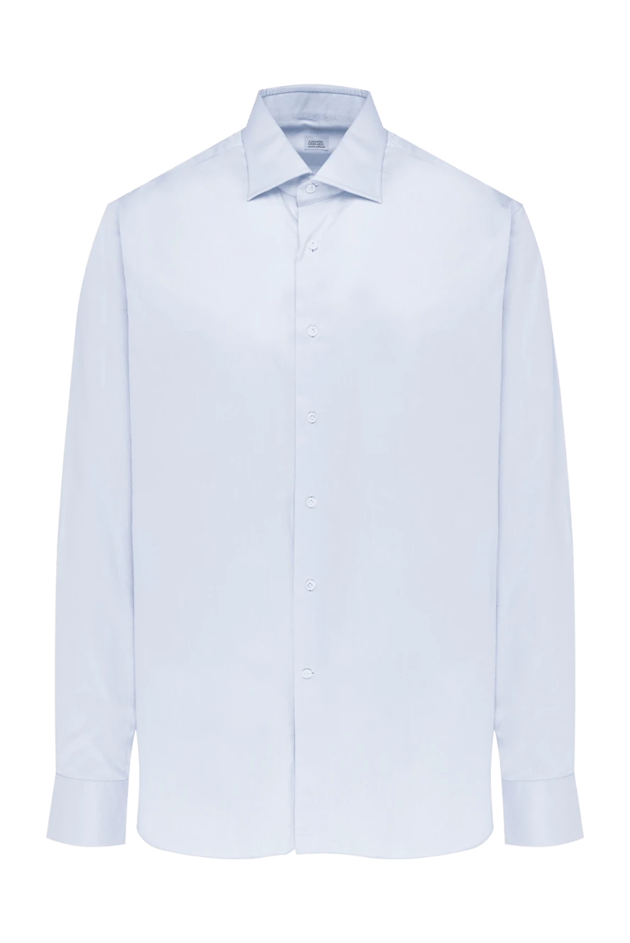 Alessandro Gherardi man blue cotton shirt for men купить с ценами и фото 140757 - photo 1