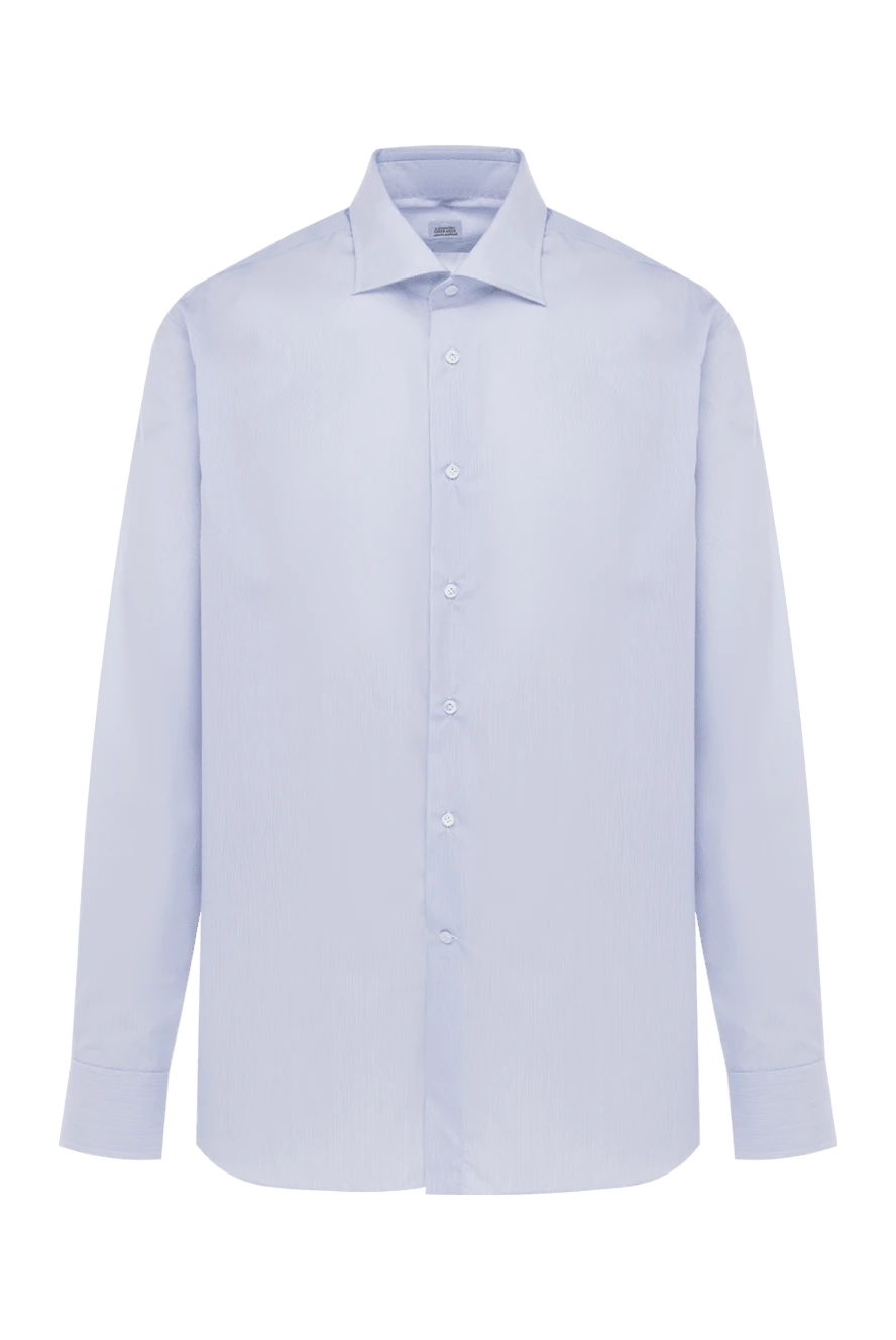 Alessandro Gherardi man blue cotton shirt for men купить с ценами и фото 140758 - photo 1