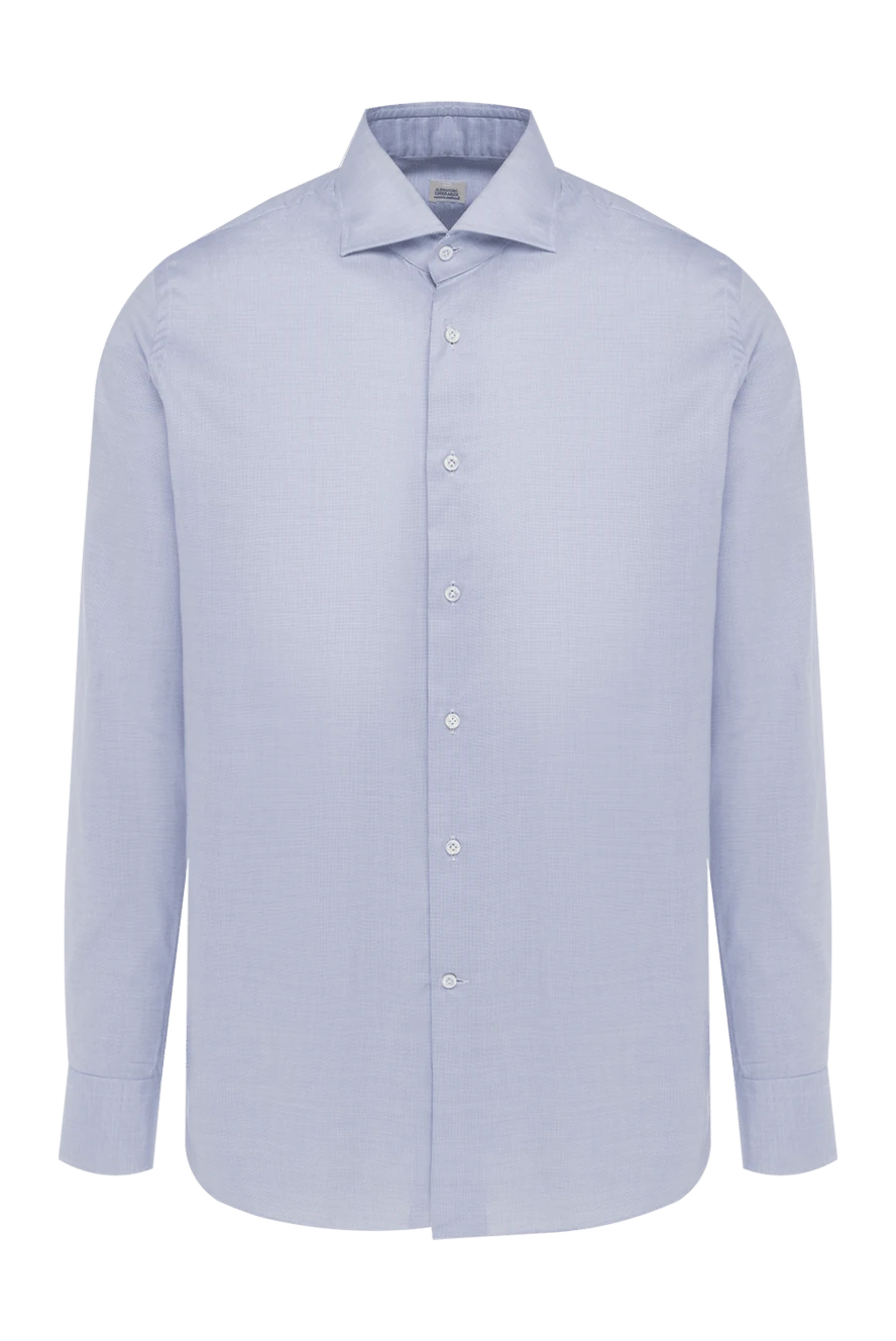 Alessandro Gherardi man blue cotton shirt for men купить с ценами и фото 140761 - photo 1