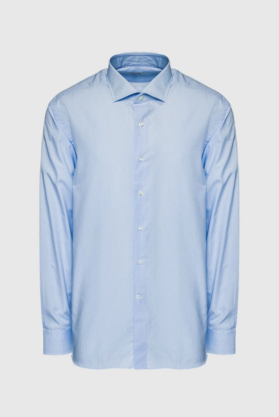 Alessandro Gherardi man blue cotton shirt for men купить с ценами и фото 140771 - photo 1