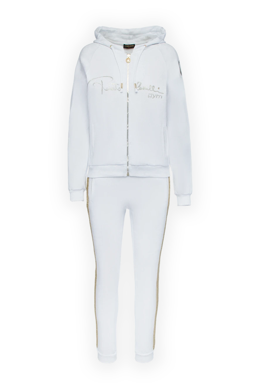 Roberto Cavalli woman white women's walking suit made of cotton and elastane купить с ценами и фото 140776 - photo 1