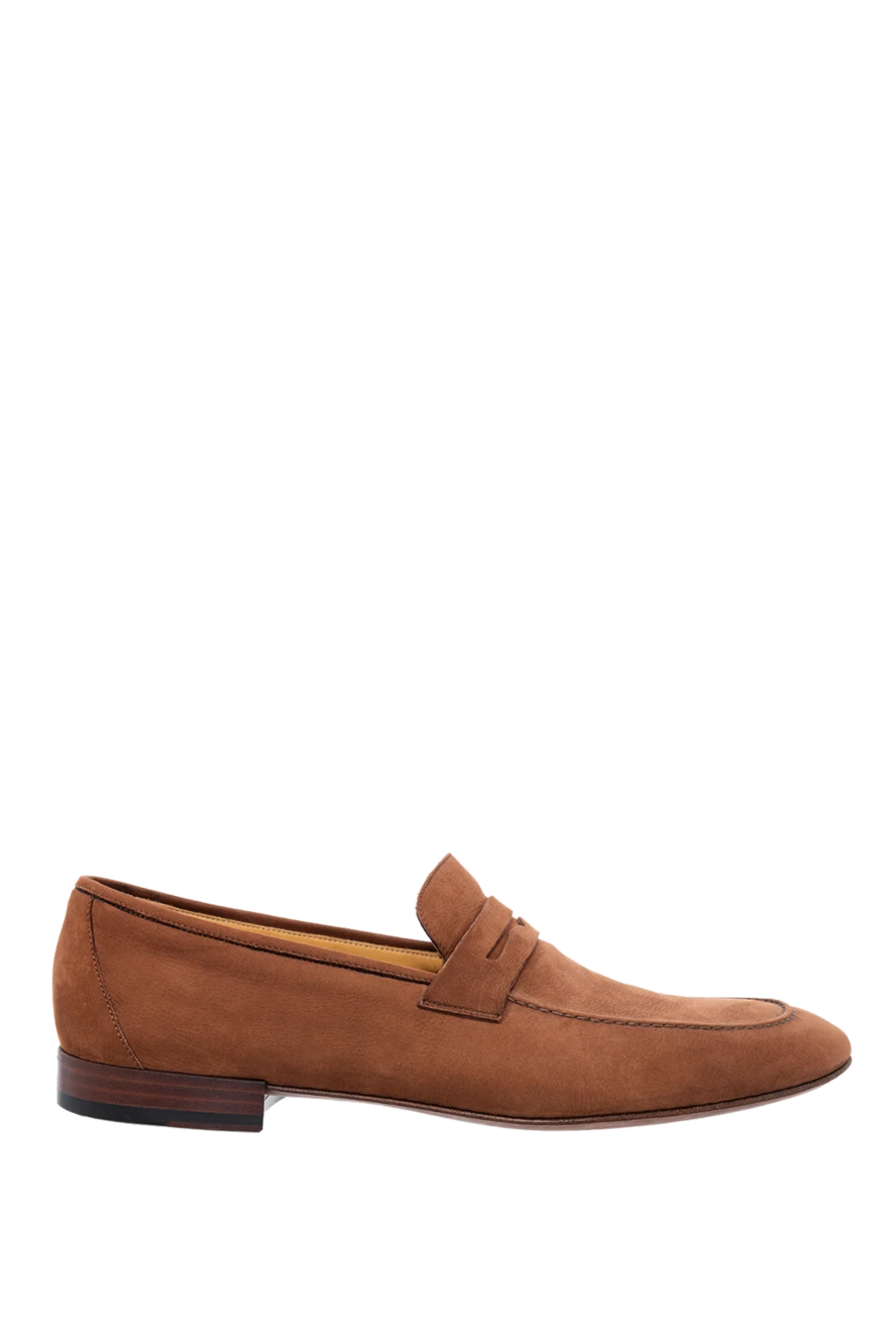 Loro Piana man brown nubuck loafers for men купить с ценами и фото 140938 - photo 1