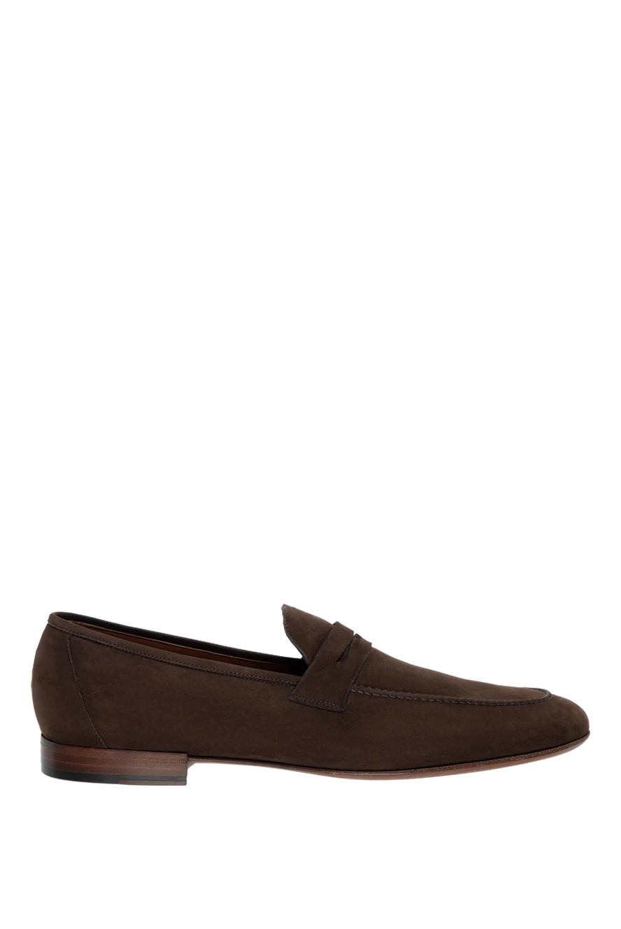 Loro Piana man brown nubuck loafers for men купить с ценами и фото 140939 - photo 1