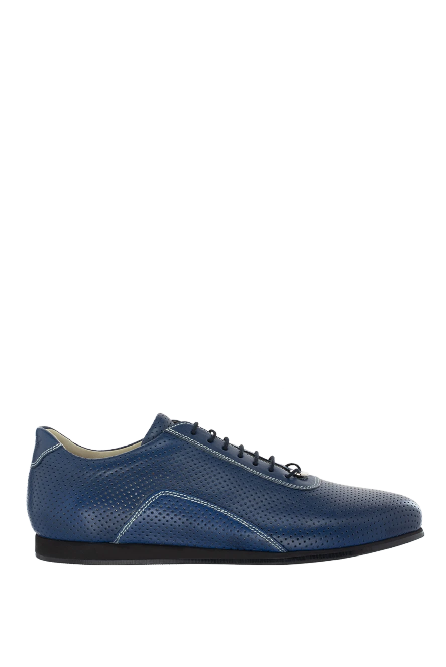 Hettabretz man blue leather sneakers for men купить с ценами и фото 140945 - photo 1