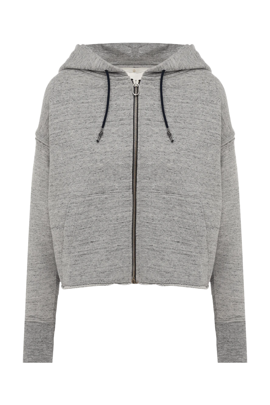 Golden Goose woman gray cotton hoodie for women купить с ценами и фото 141041 - photo 1