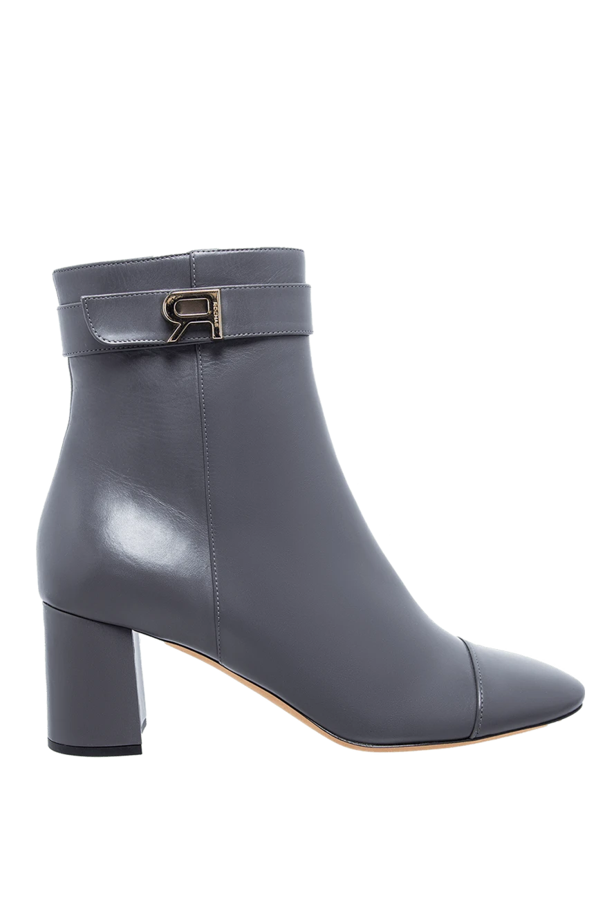 Rochas woman gray leather boots for women купить с ценами и фото 141074 - photo 1