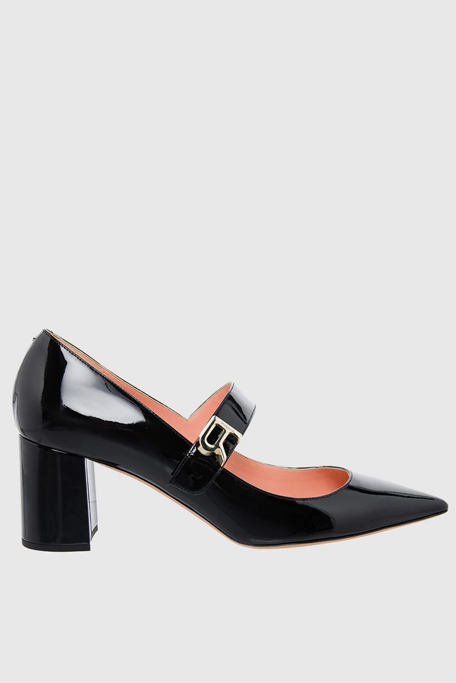 Rochas woman black leather shoes for women купить с ценами и фото 141076 - photo 1