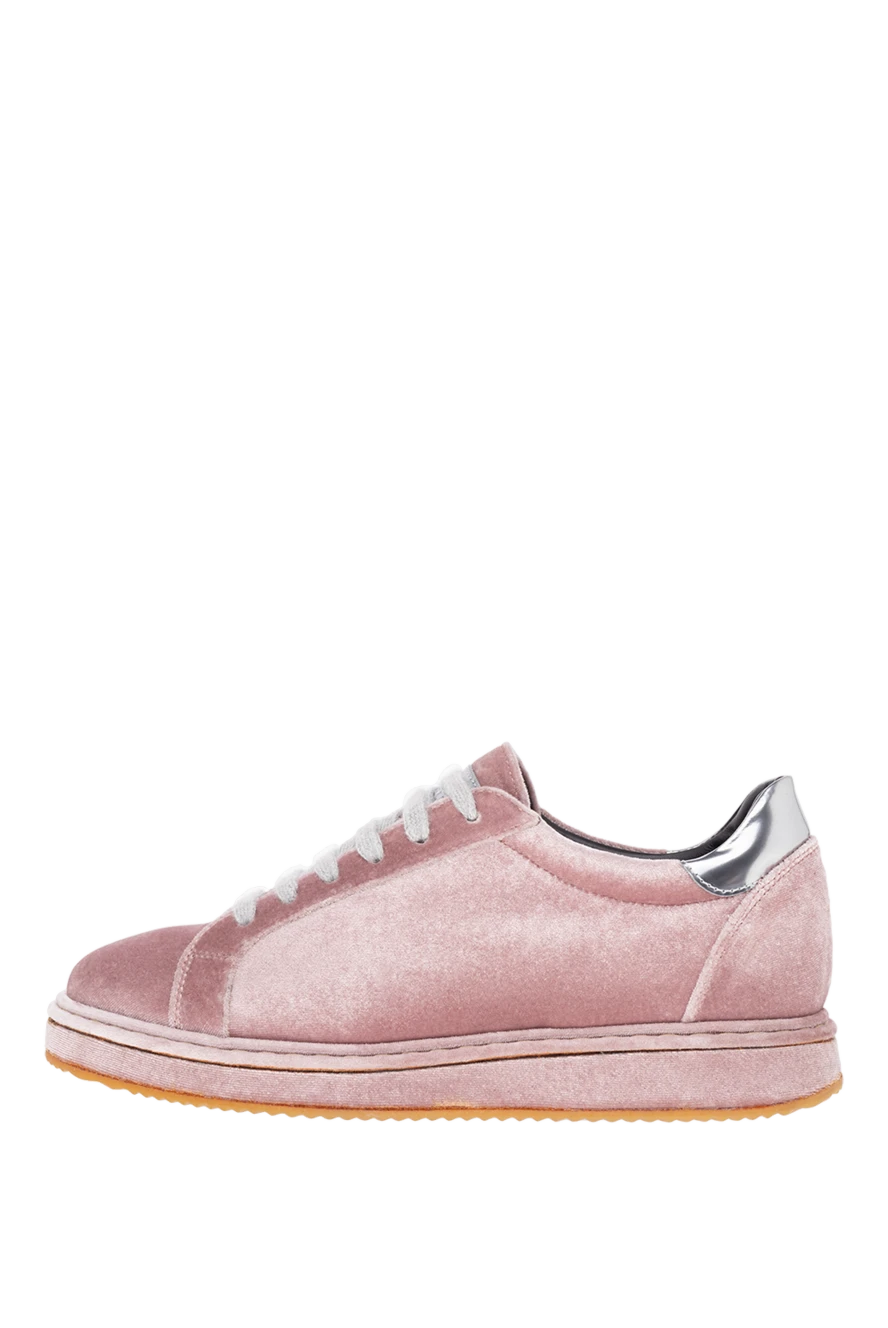 Brunello Cucinelli woman pink polyester and elastane sneakers for women купить с ценами и фото 141143 - photo 1