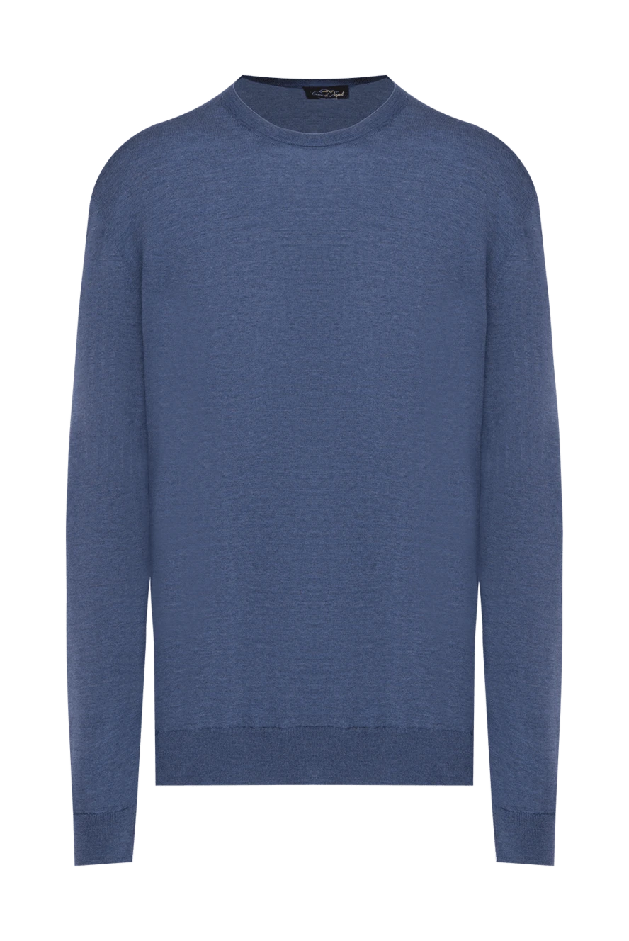 Cesare di Napoli man wool jumper blue for men купить с ценами и фото 141345 - photo 1