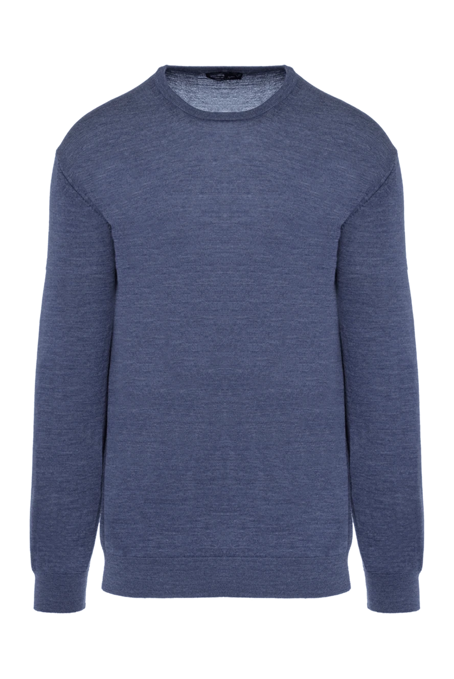 Cesare di Napoli man wool jumper blue for men купить с ценами и фото 141349 - photo 1