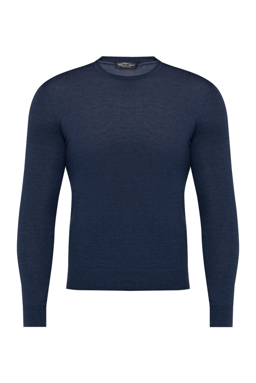 Cesare di Napoli man wool jumper blue for men купить с ценами и фото 141358 - photo 1