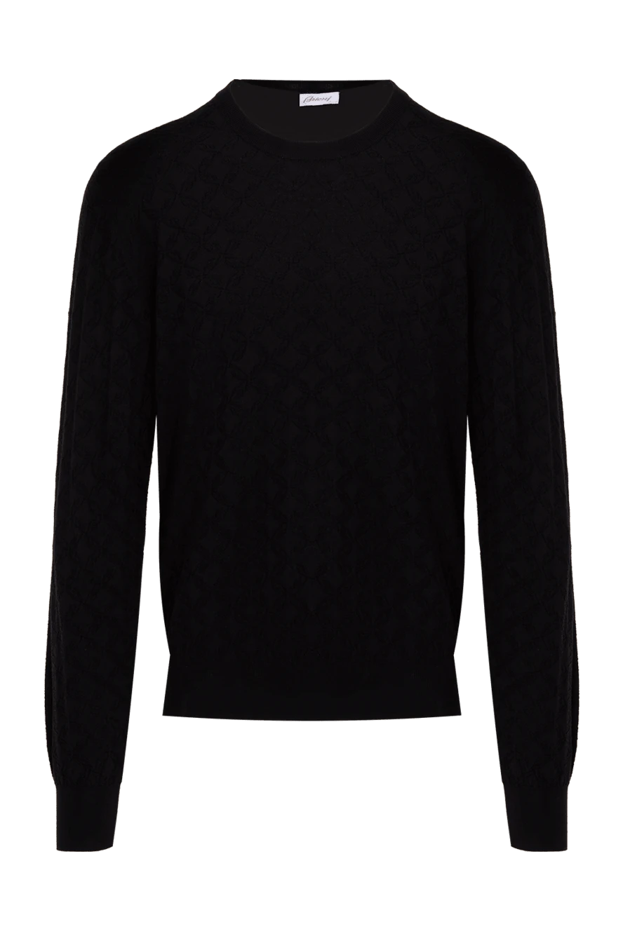 Brioni man black wool jumper for men купить с ценами и фото 141560 - photo 1