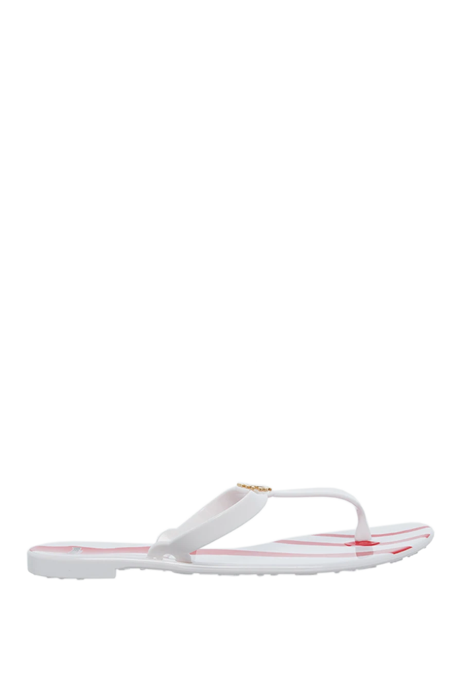 Roberto Cavalli woman white polyvinyl chloride flip-flops for women купить с ценами и фото 141687 - photo 1