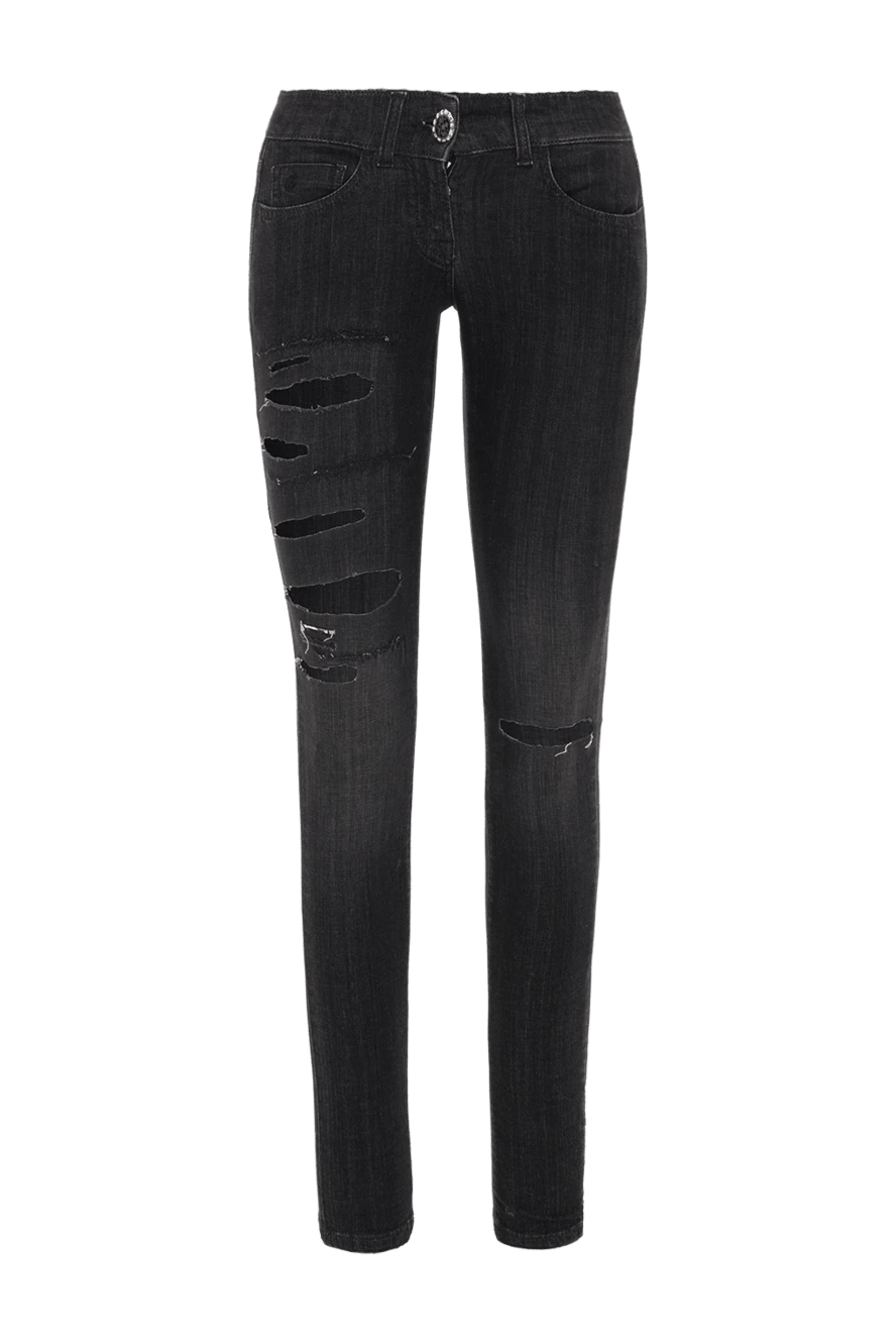 Scissor Scriptor woman black cotton jeans for women купить с ценами и фото 141738 - photo 1