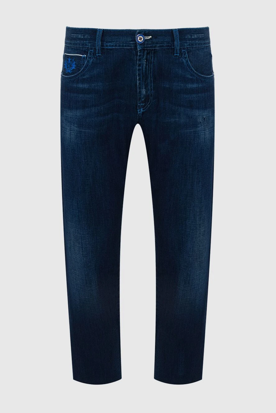 Scissor Scriptor man blue cotton jeans for men купить с ценами и фото 141762 - photo 1