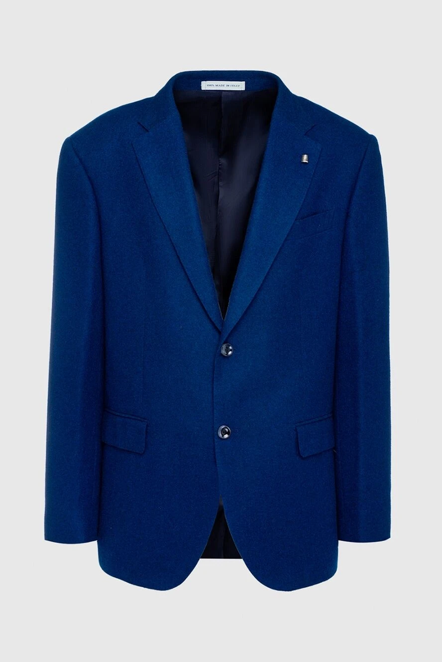 Sartoria Latorre man blue cashmere jacket for men купить с ценами и фото 141796 - photo 1