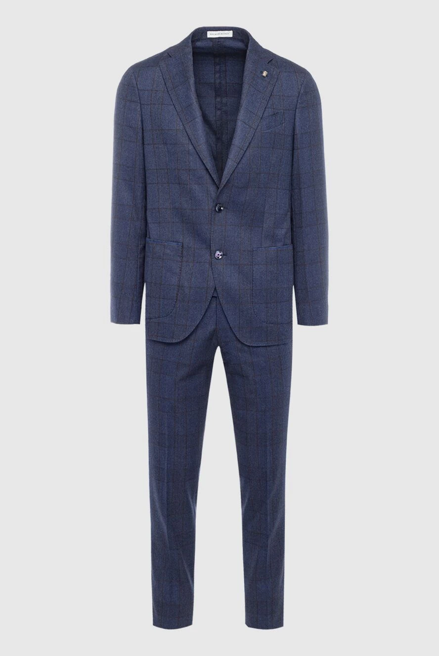 Sartoria Latorre man men's suit made of wool, blue купить с ценами и фото 141800 - photo 1