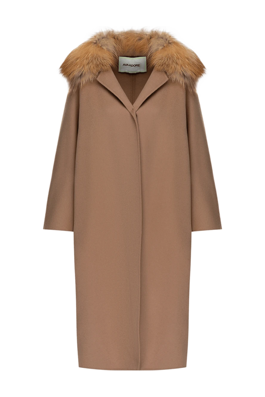 Ava Adore woman women's beige cashmere coat купить с ценами и фото 141815 - photo 1