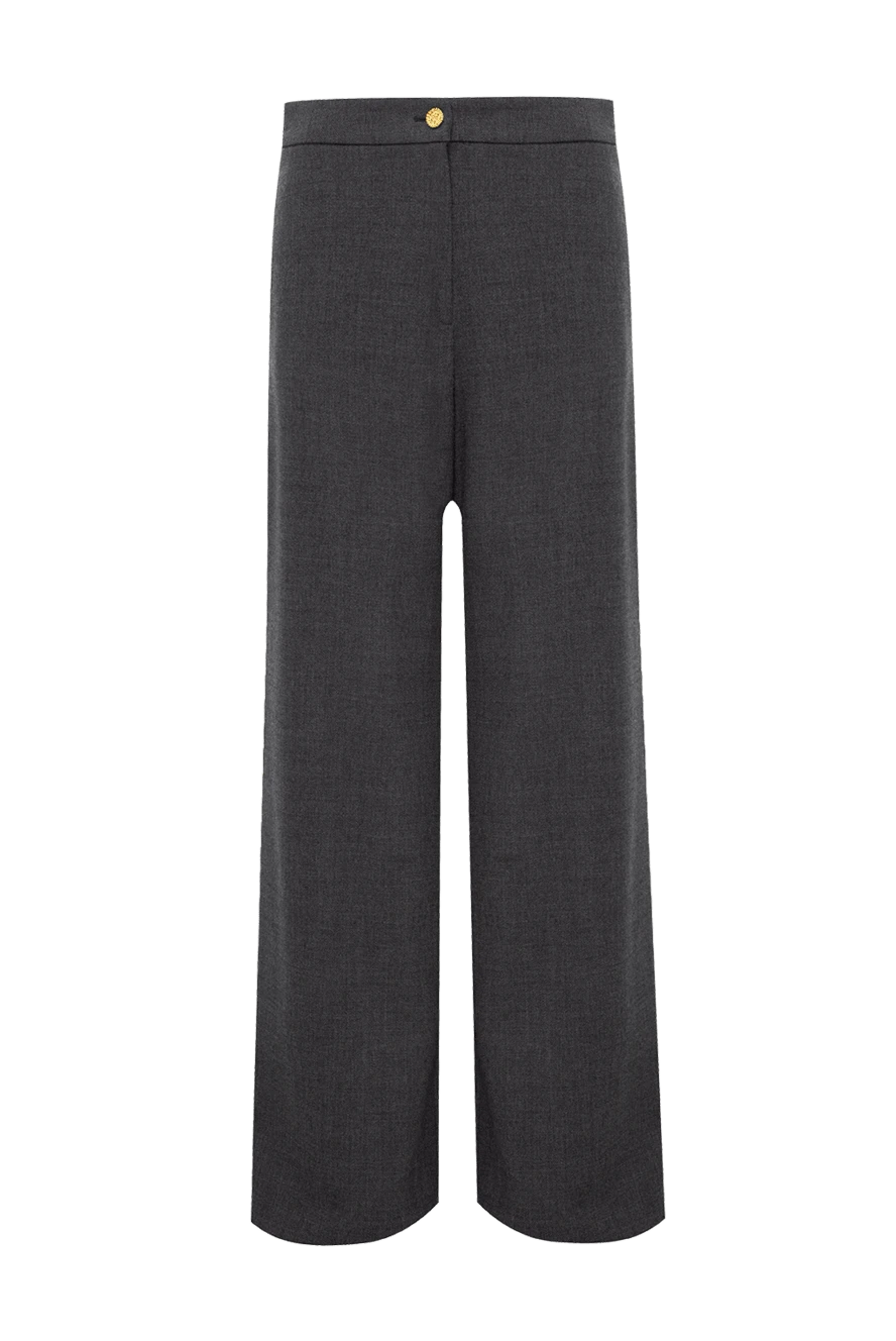 Edward Achour Paris woman gray wool trousers for women купить с ценами и фото 141820 - photo 1