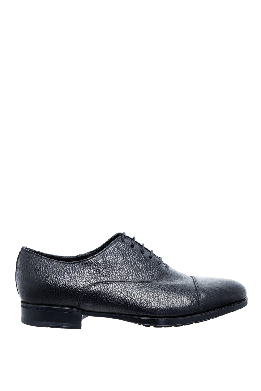 Doucal`s man men's black leather shoes купить с ценами и фото 141875 - photo 1