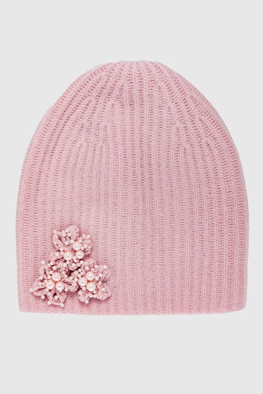 Max&Moi woman pink merino and cashmere hat for women купить с ценами и фото 141917 - photo 1