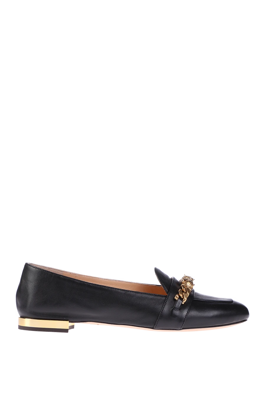 Charlotte Olympia woman black leather loafers for women купить с ценами и фото 142003 - photo 1