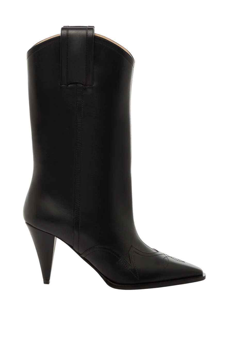 Nina Ricci woman black leather boots for women купить с ценами и фото 142010 - photo 1