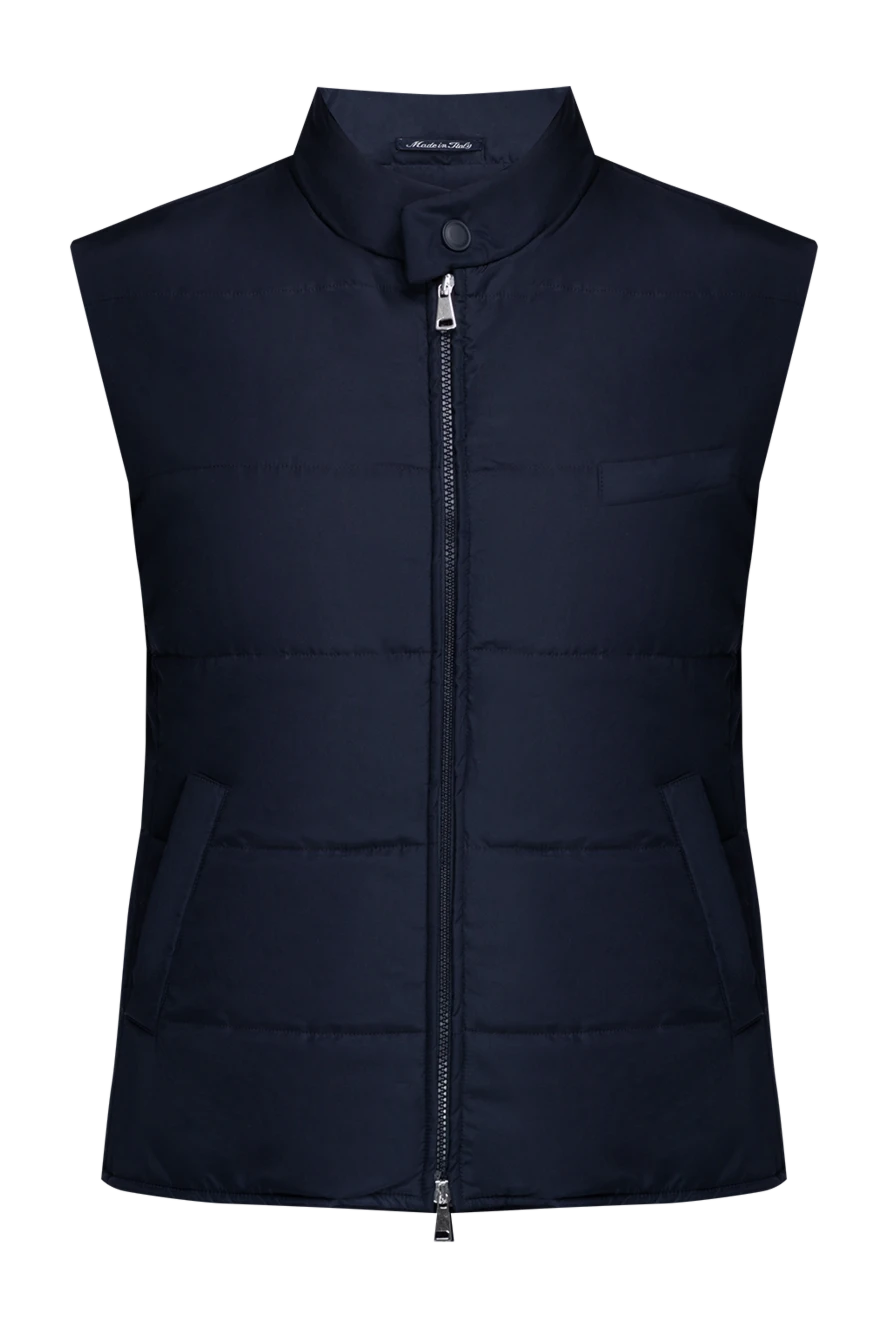 Tombolini man polyester vest blue for men купить с ценами и фото 142141 - photo 1