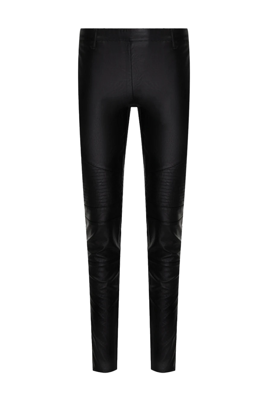 Giamba woman black viscose and polyurethane trousers for women купить с ценами и фото 142232 - photo 1