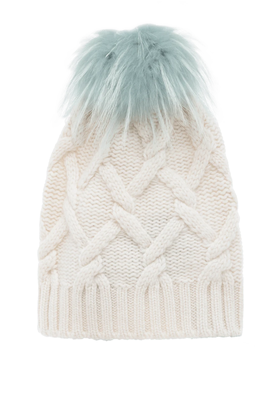 Panicale woman white cashmere hat for women купить с ценами и фото 142355 - photo 1