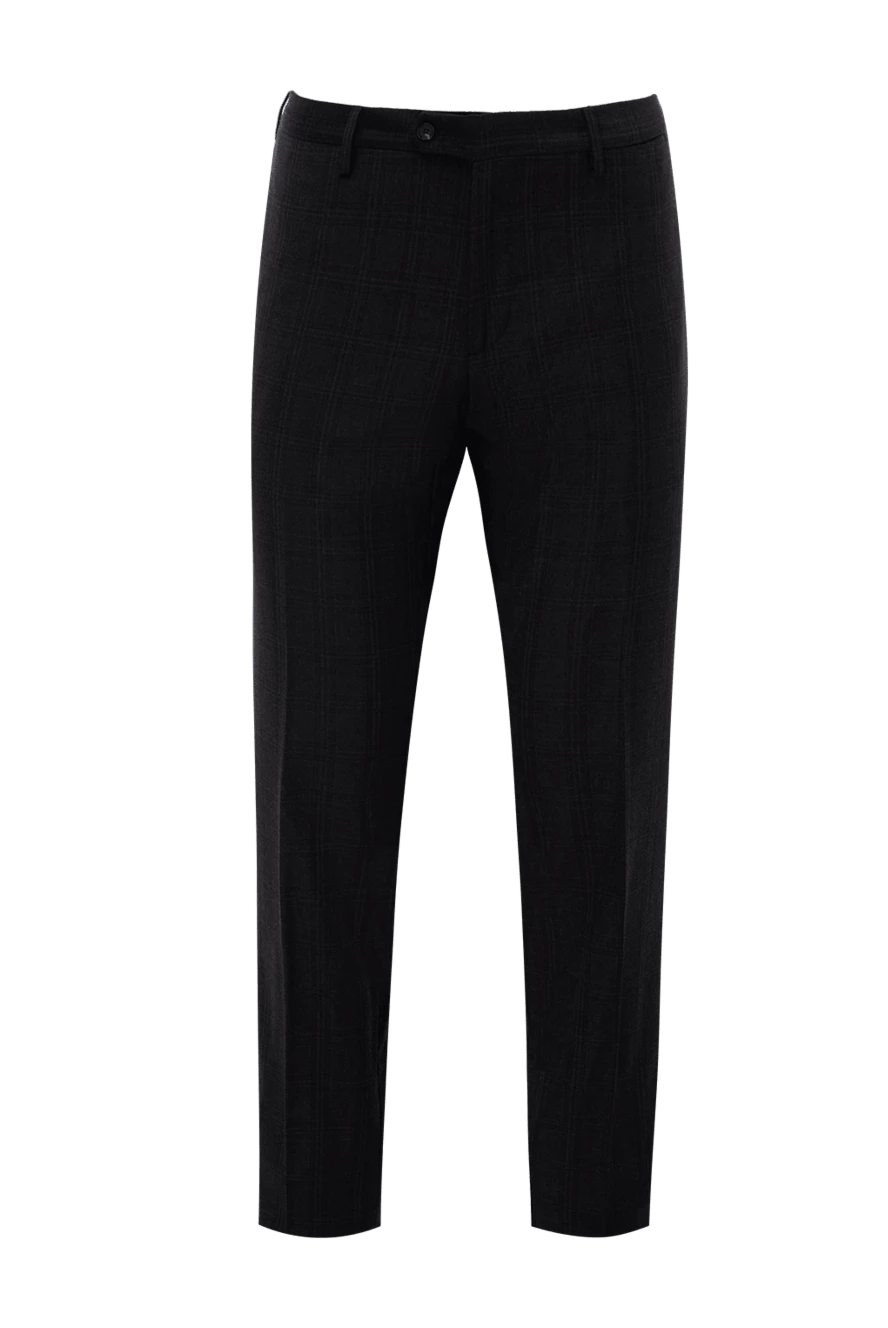 Cesare di Napoli man men's blue wool and cashmere trousers купить с ценами и фото 142456 - photo 1