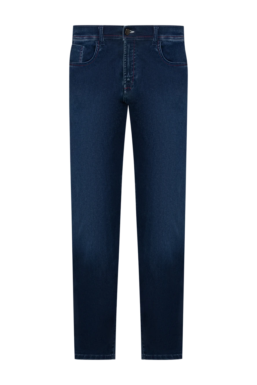 Scissor Scriptor man cotton and polyester jeans blue for men купить с ценами и фото 142556 - photo 1