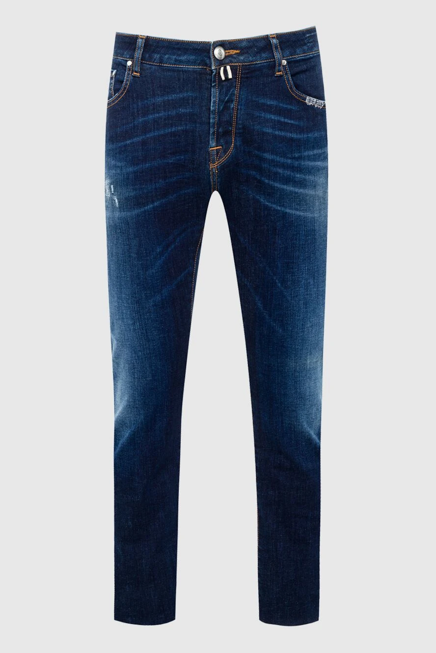 Jacob Cohen man cotton and polyester jeans blue for men купить с ценами и фото 142558 - photo 1