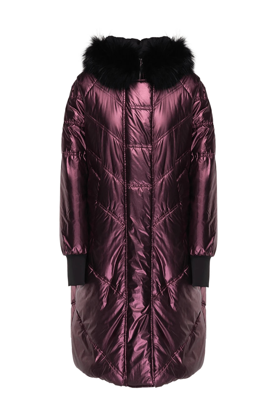 JNC woman women's down jacket made of polyamide and polyurethane, burgundy купить с ценами и фото 142654 - photo 1