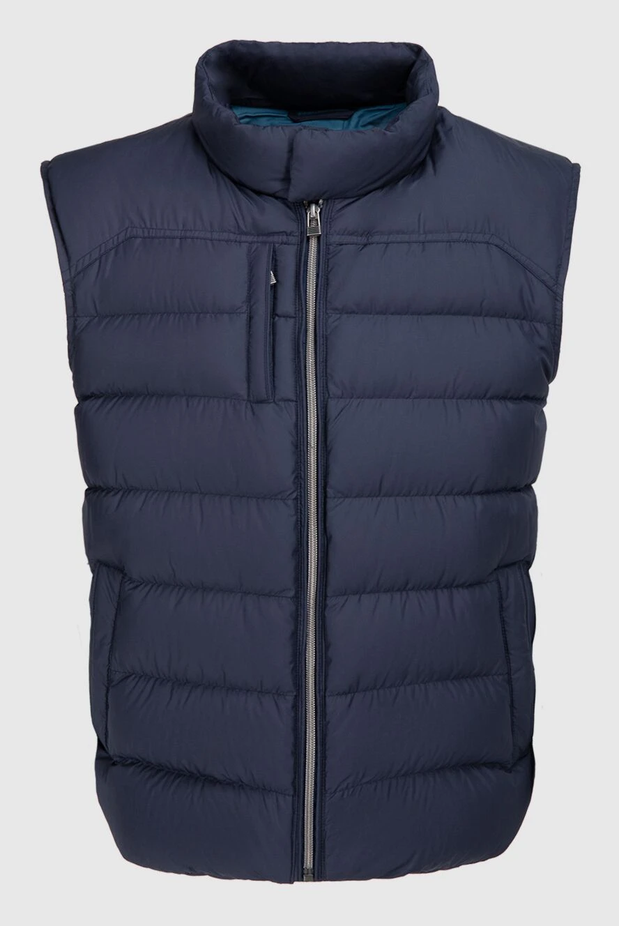 Lubiam man polyester vest blue for men купить с ценами и фото 142708 - photo 1