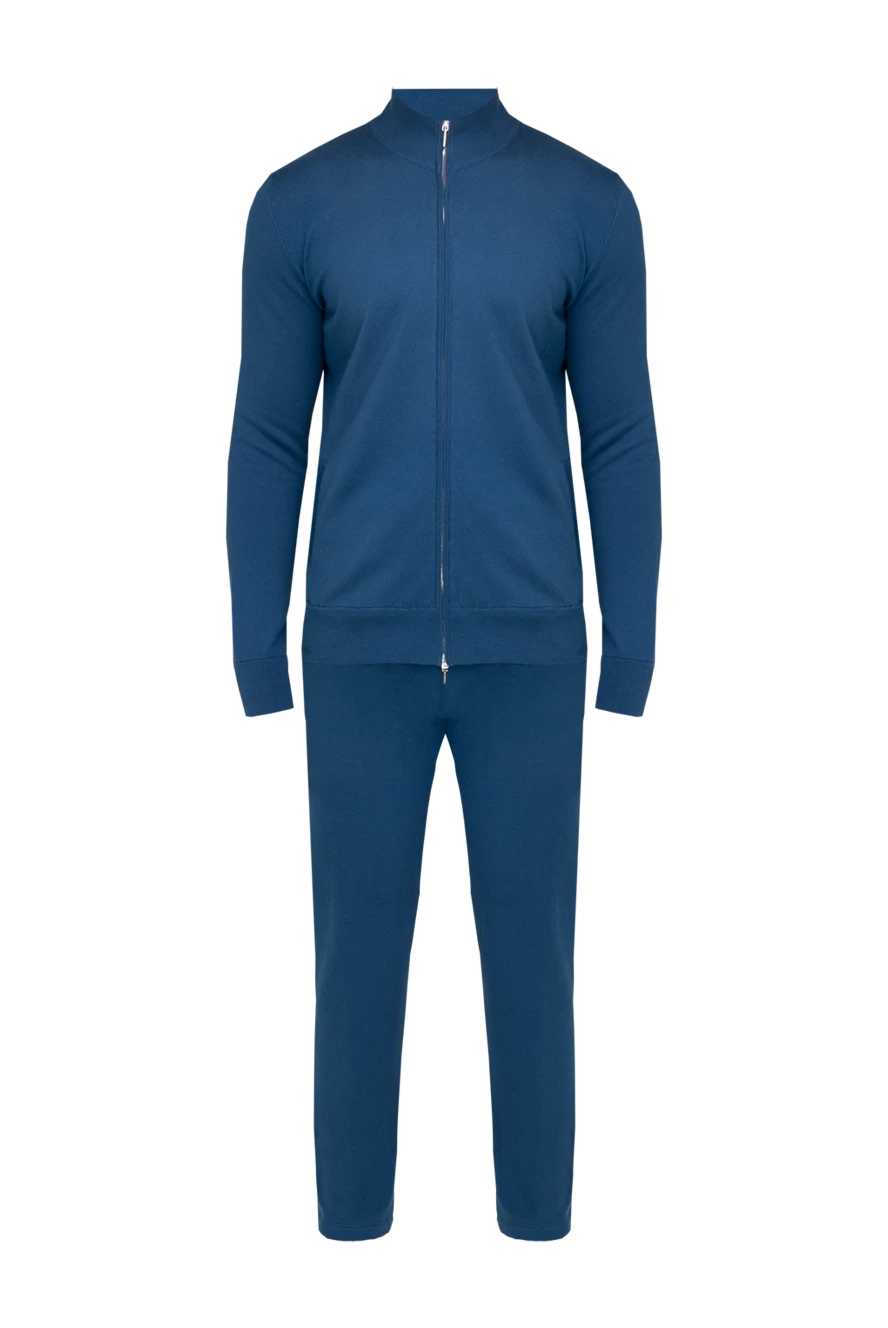 Cesare di Napoli куртка спортивная мужская из полиамида синяя 142923 - фото 1