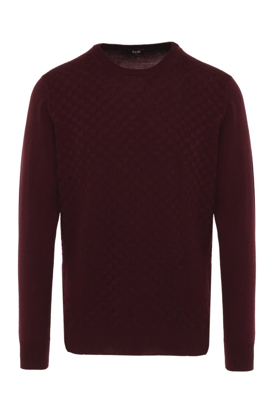 Tombolini man wool jumper burgundy for men купить с ценами и фото 142931 - photo 1