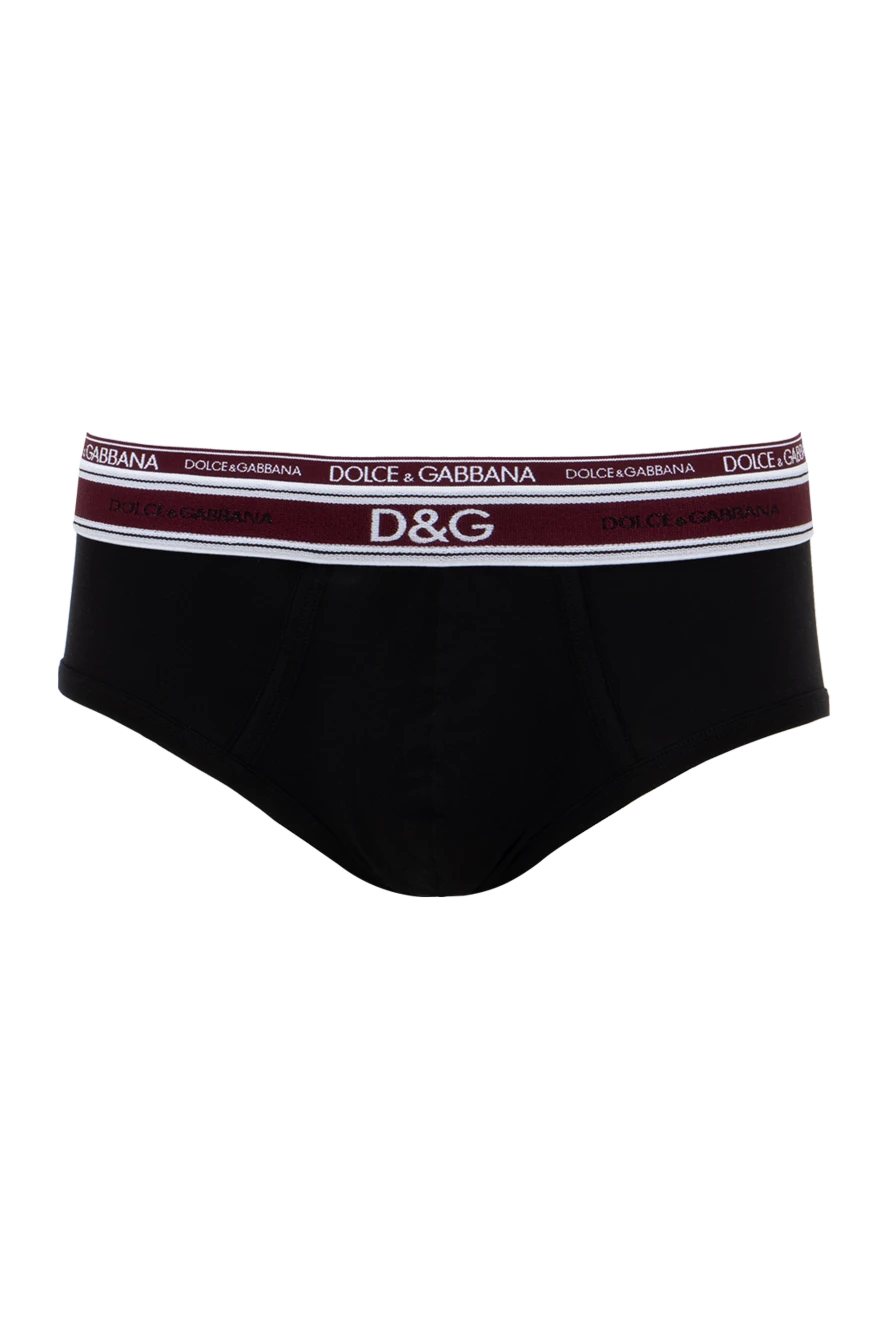 Dolce & Gabbana man black men's briefs made of cotton and elastane купить с ценами и фото 143059 - photo 1