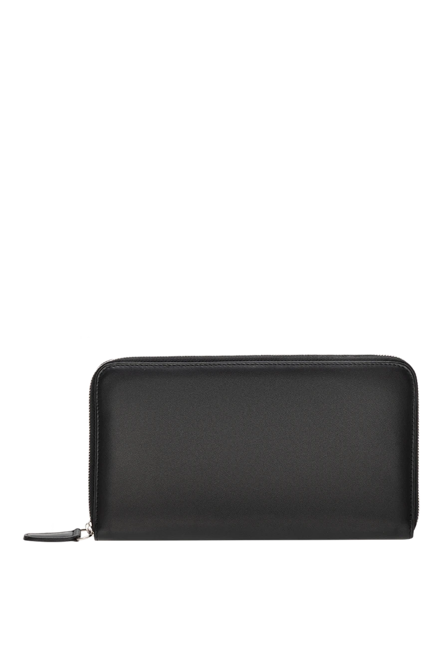 Cesare di Napoli man black men's clutch bag made of genuine leather купить с ценами и фото 143117 - photo 1