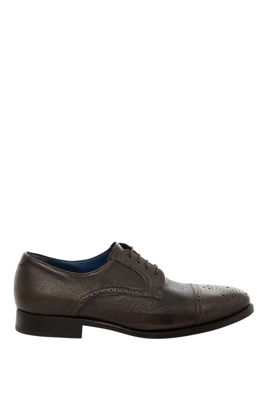 Cesare di Napoli man brown leather men's shoes купить с ценами и фото 143196 - photo 1