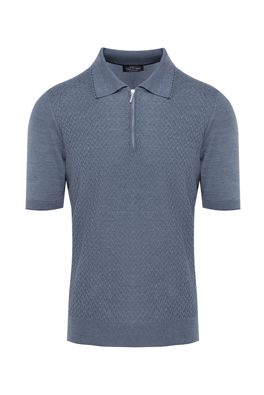 Cesare di Napoli man silk polo gray for men купить с ценами и фото 143285 - photo 1