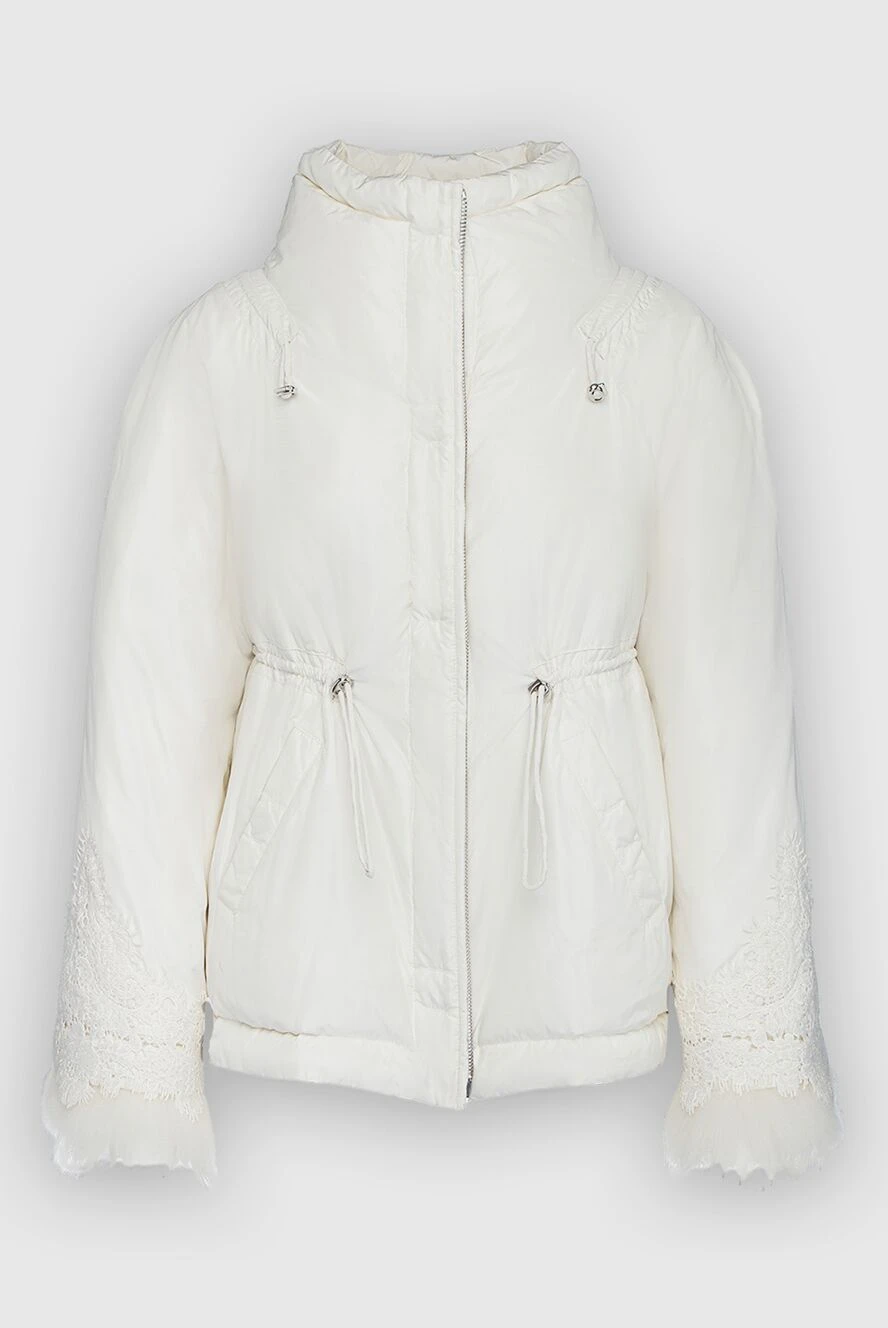 Ermanno Scervino woman white polyester down jacket for women купить с ценами и фото 143325 - photo 1