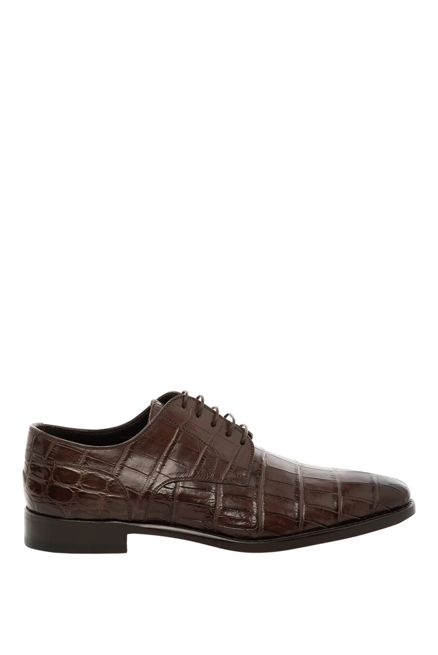 Dami man brown crocodile leather men's shoes купить с ценами и фото 143334 - photo 1