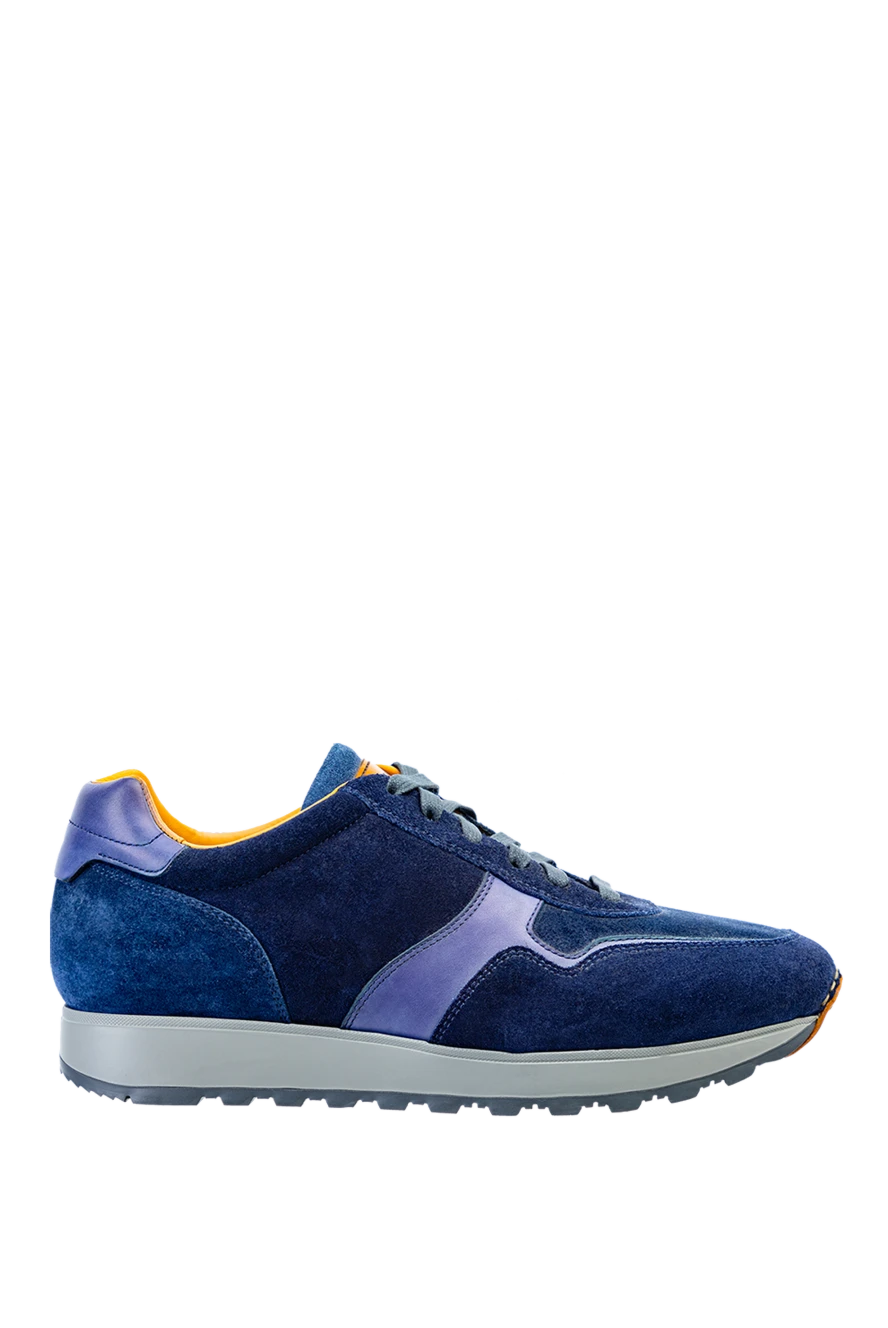 Magnanni man blue suede sneakers for men купить с ценами и фото 143413 - photo 1