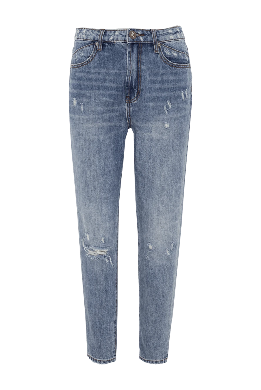 One Teaspoon woman blue cotton jeans for women купить с ценами и фото 143526 - photo 1