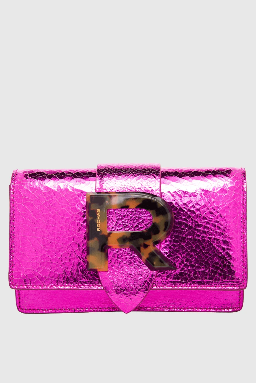 Rochas woman pink leather bag for women купить с ценами и фото 143540 - photo 1