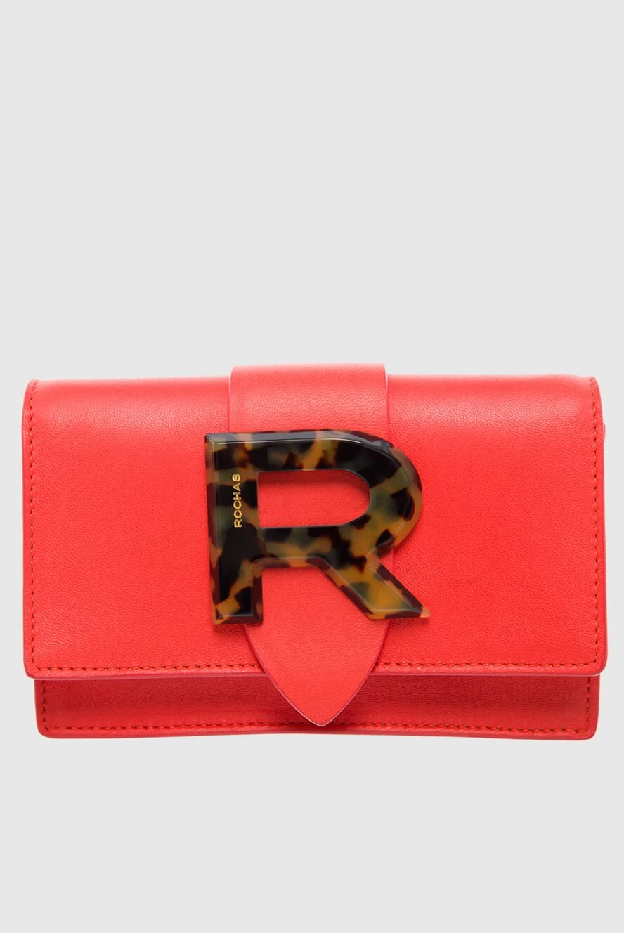 Rochas woman red leather bag for women купить с ценами и фото 143541 - photo 1