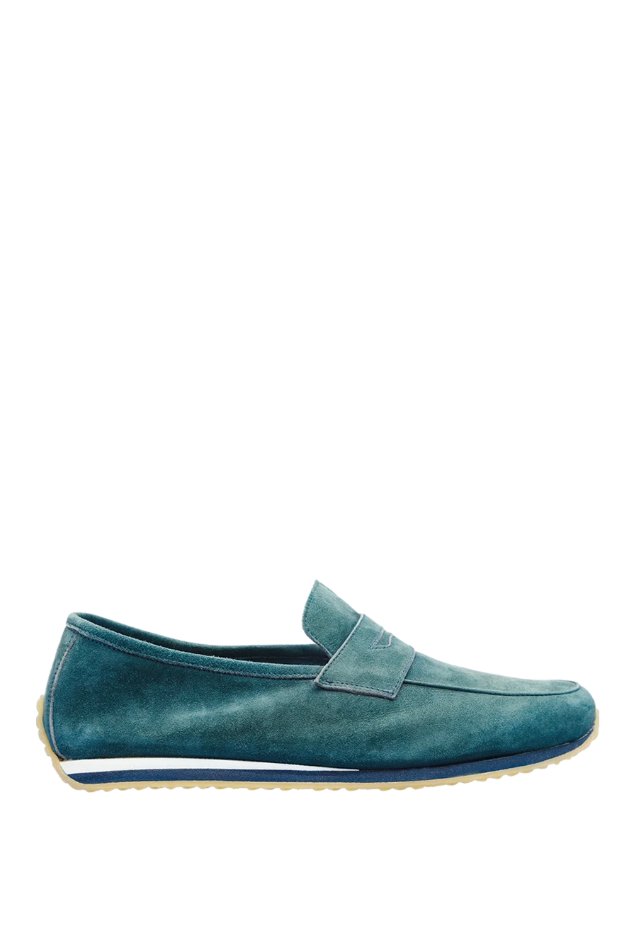 Andrea Ventura man green suede drivers for men купить с ценами и фото 143604 - photo 1