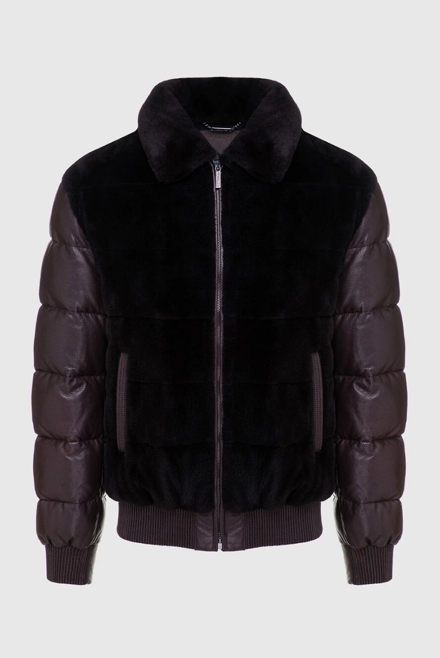Gallotti мужские куртка кожаная коричневая мужская купить с ценами и фото 143625