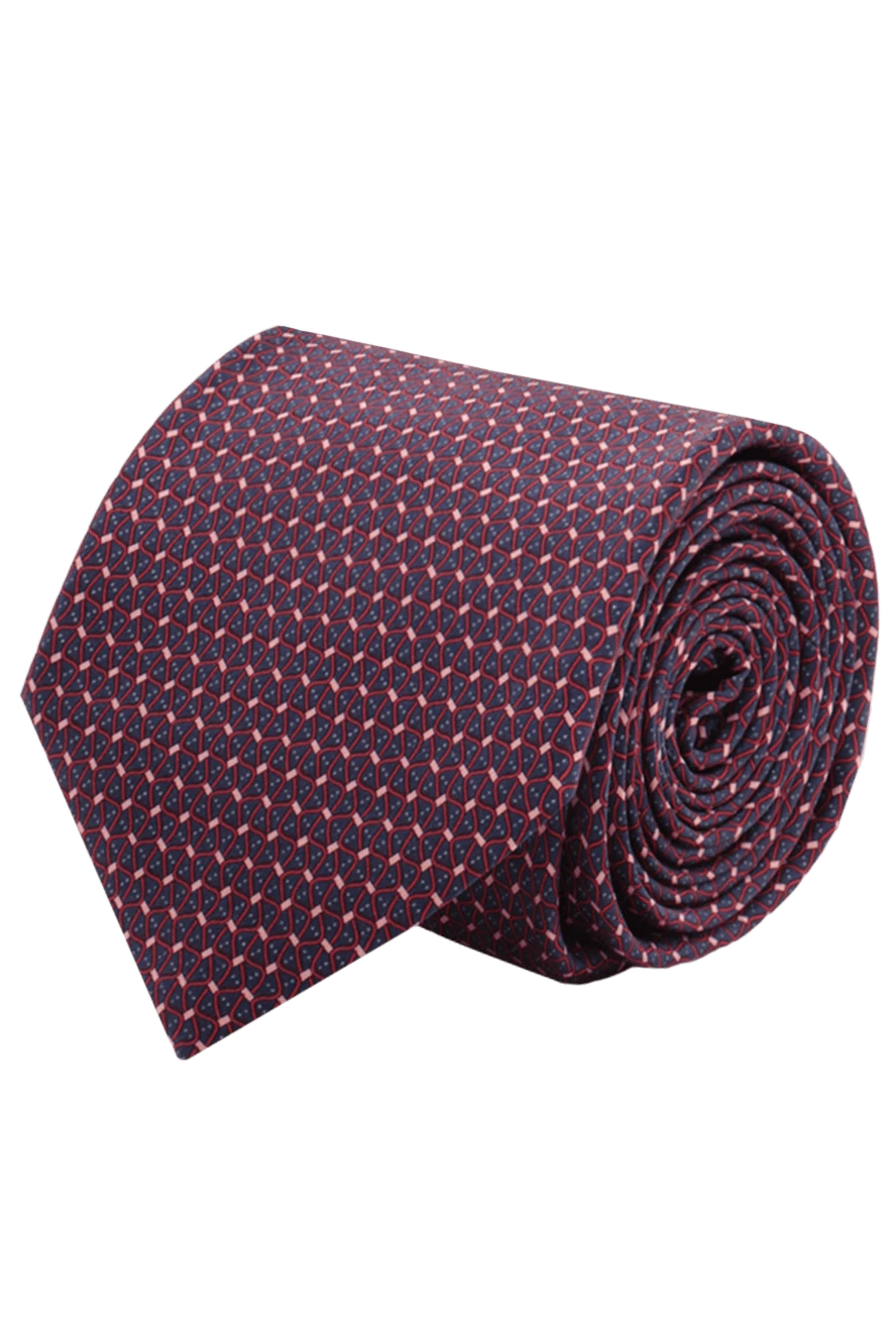 Italo Ferretti man men's burgundy silk tie купить с ценами и фото 143646 - photo 1